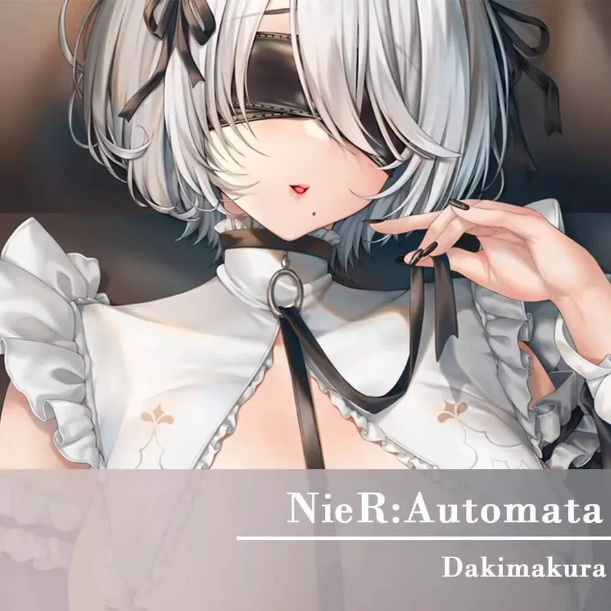

Yorha 2B Nier:Automata Newly Dakimakura Hing Body Pillow Case Cover Anime Game Bedding Peachskin