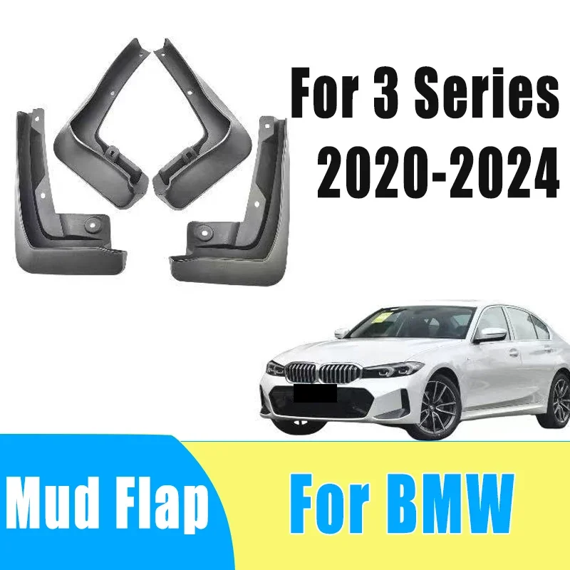 

4pcs Automobiles Tire Mudguard Waterproof Prevent Mud Splashing Car Mud Flap Fender Trim Accessories For BMW 3 Series 2020-2024