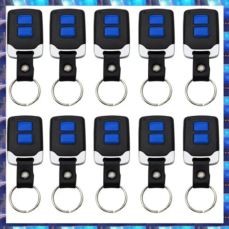 

2025 10Pcs 433Mhz Garage Copy Remote Control 2 Keys Duplicator Door Commands Opener Electric Clone Fixed Code Access Gate,10Pcs