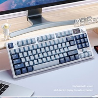 Attack shark K86 wireless mechanical keyboard: RGB three mode, 75% layout, hot swap, metal knob, TFT screen