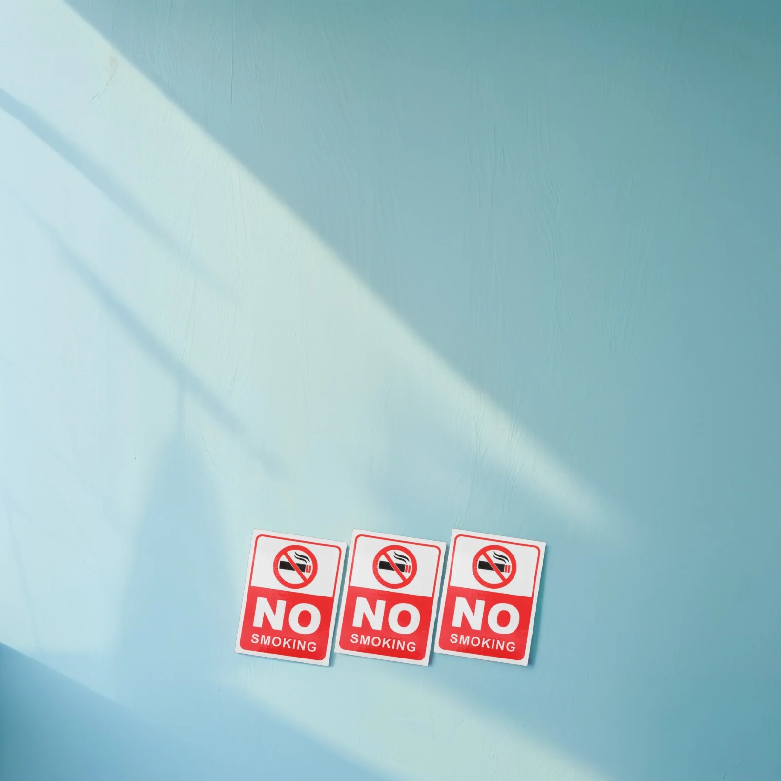 6 قطعة ممنوع التدخين ملصق بولي كلوريد الفينيل لاصق دائم لمكتب الأعمال فندق جدار الباب ملصق تحذير علامة السلامة رمز السلامة المرورية #1