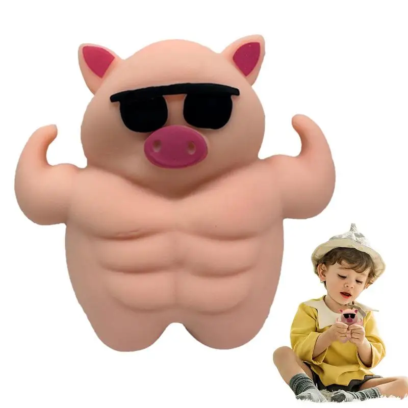 

Pig Squeeze Toy Sensory Fidget Toy Portable Stress Relief Toy Funny Pig Pinch Toy Cute Mini Mochi Toy For Children Adults