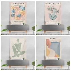 Matisse Art Abstract Line Wall Hanging Anime Tapestry Modern Boho Decor Hippie Wall Decor Cartoon Curtain Beach Towel Yoga Mat