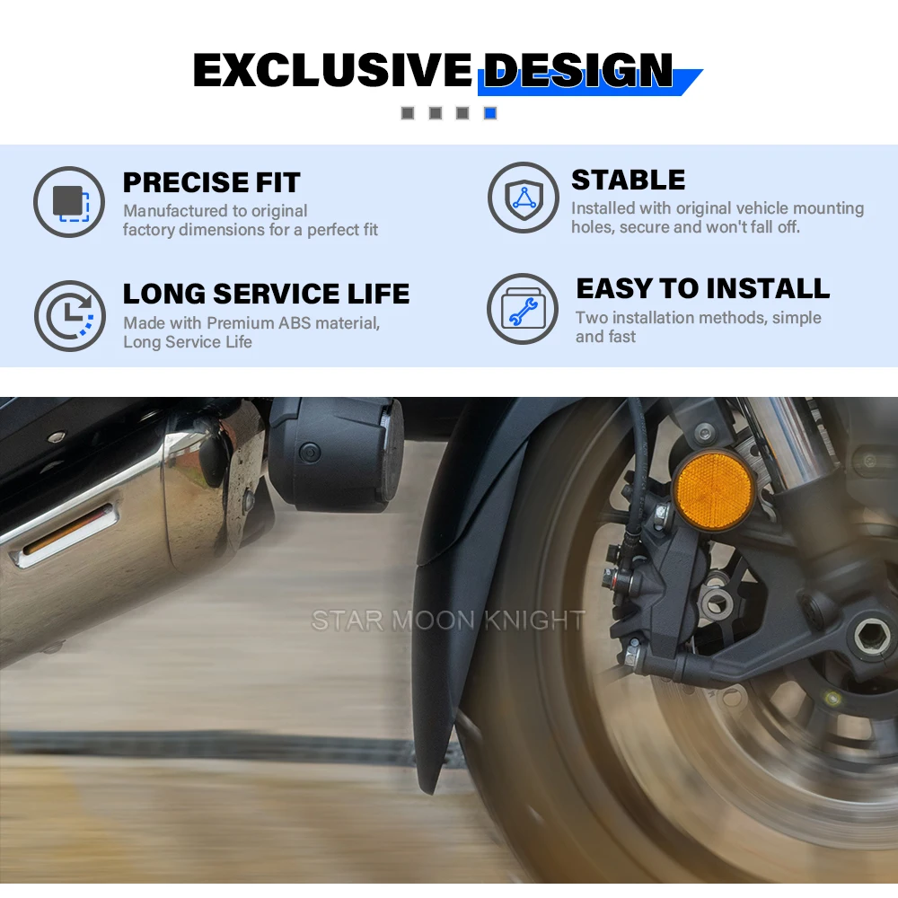 NT1100 2025 2026 Front Fender Extender For Honda NT 1100 Motorcycle Accessories ABS Front Wheel Mudguard Extension Mudflap Guard image 5
