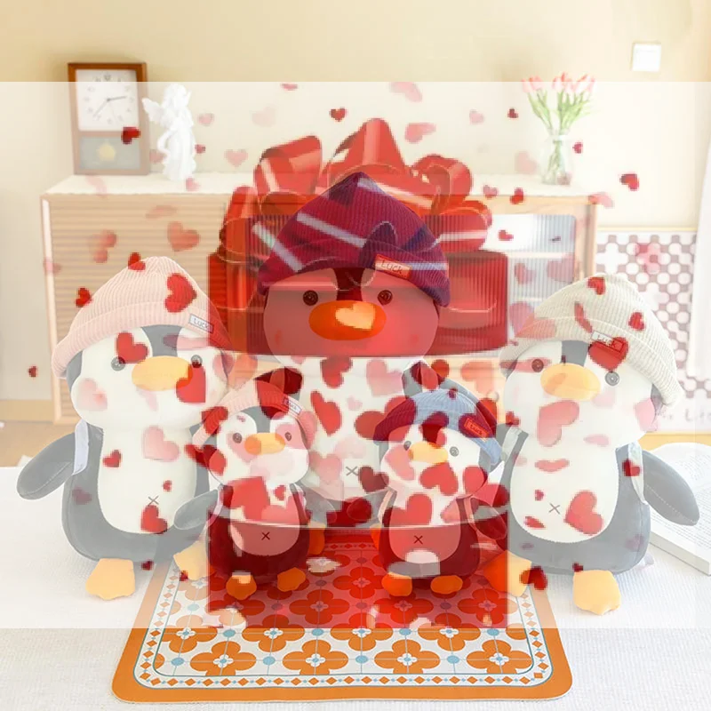 【BS】帽子をかぶったペンギン1体 快適な睡眠のお供 抱き枕 23cm バックパック リトルペンギン人形 ぬいぐるみ 誕生日プレゼント