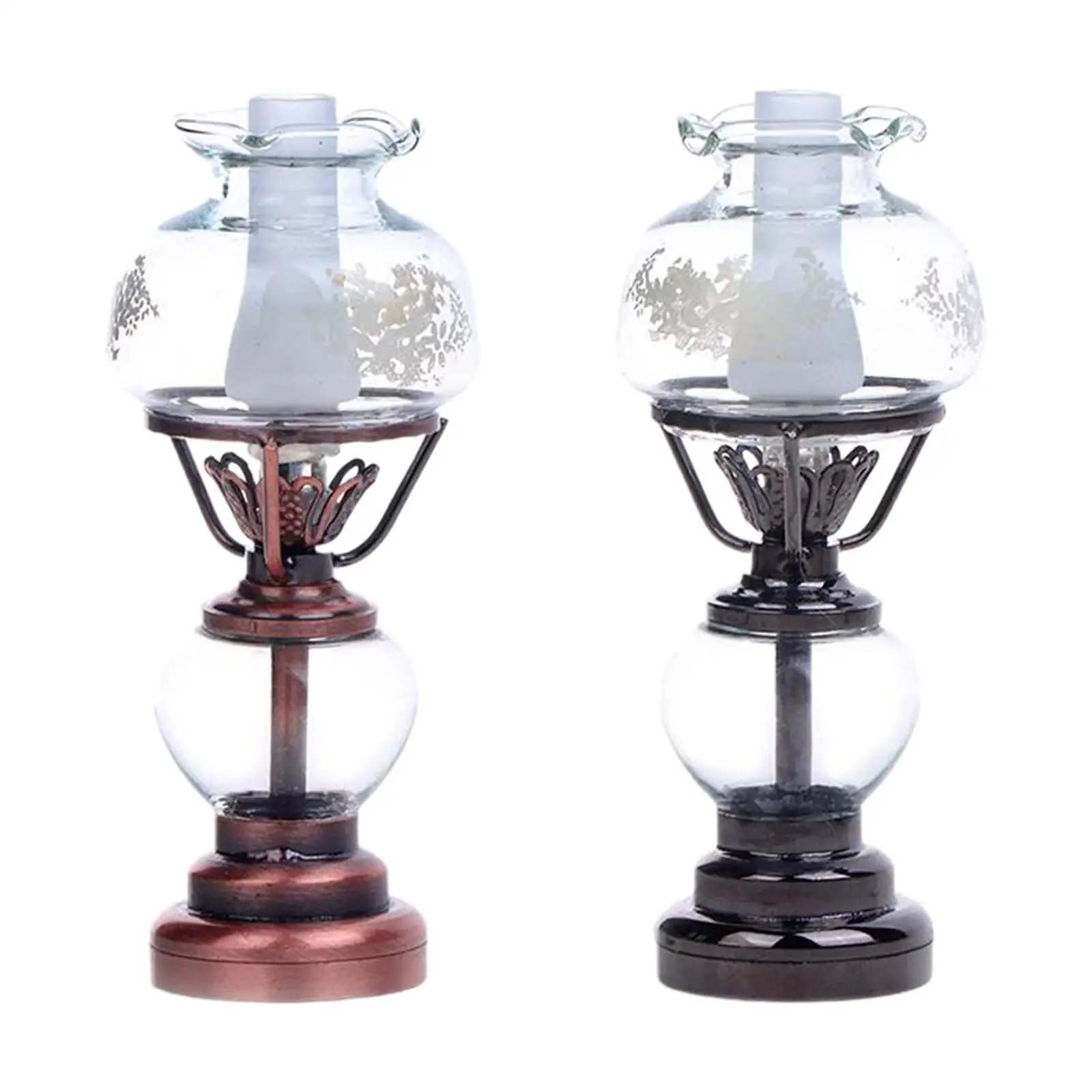 1/12 ドールハウスミニチュアテーブルランプドールハウス家具シミュレーションモデル妖精