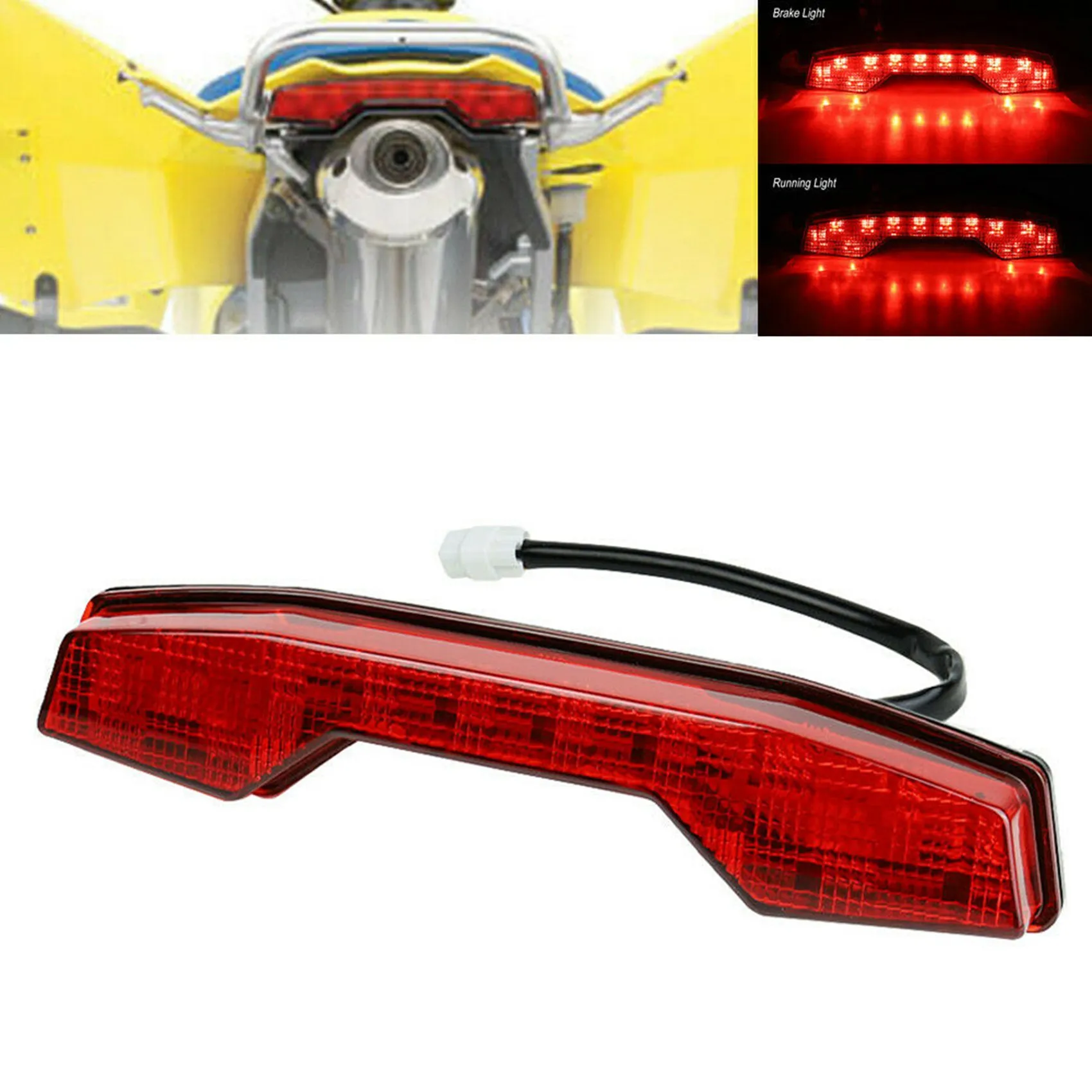 For Suzuki LT-R450 Quadsport LTR450 Rear LED Tail Light Brake Stop Lamp Motorcycle TailIight Assembly 35710-45G00 ATV