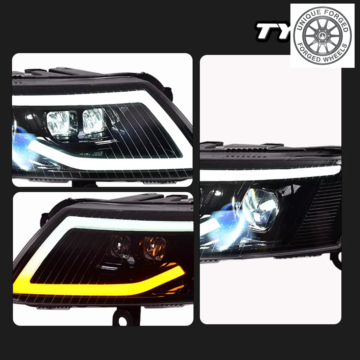 

BC Car For A6L Headlight 2009-2012 Upgrade Modified to New DRL Dynamic Turn Signal LED Headlight Auto Accsori