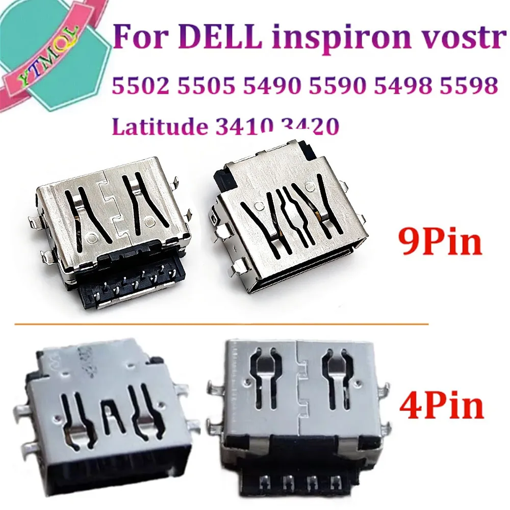 1Pcs Laptop USB Jack for DELL Inspiron Vostro 5502 5505 5490 5590 5498 5598 / Latitude 3410 3420 USB Jack 2.0 3.0 USB JACK