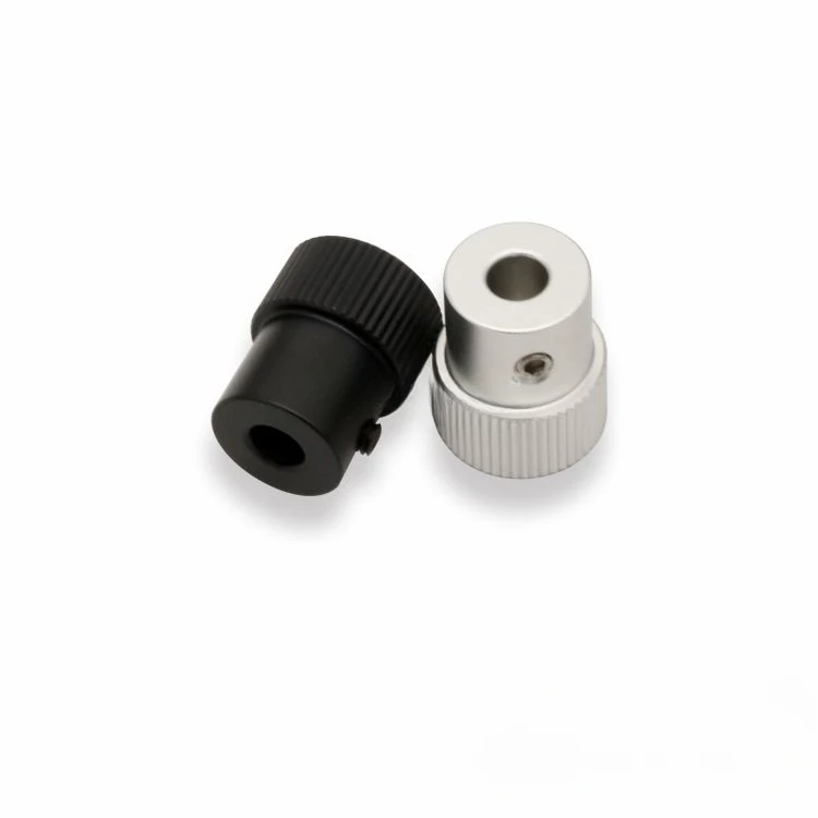 1PCS Slide table aluminum alloy handle handwheel internal thread M6 inner aperture 3/6 straight knurled outer diameter 18mm