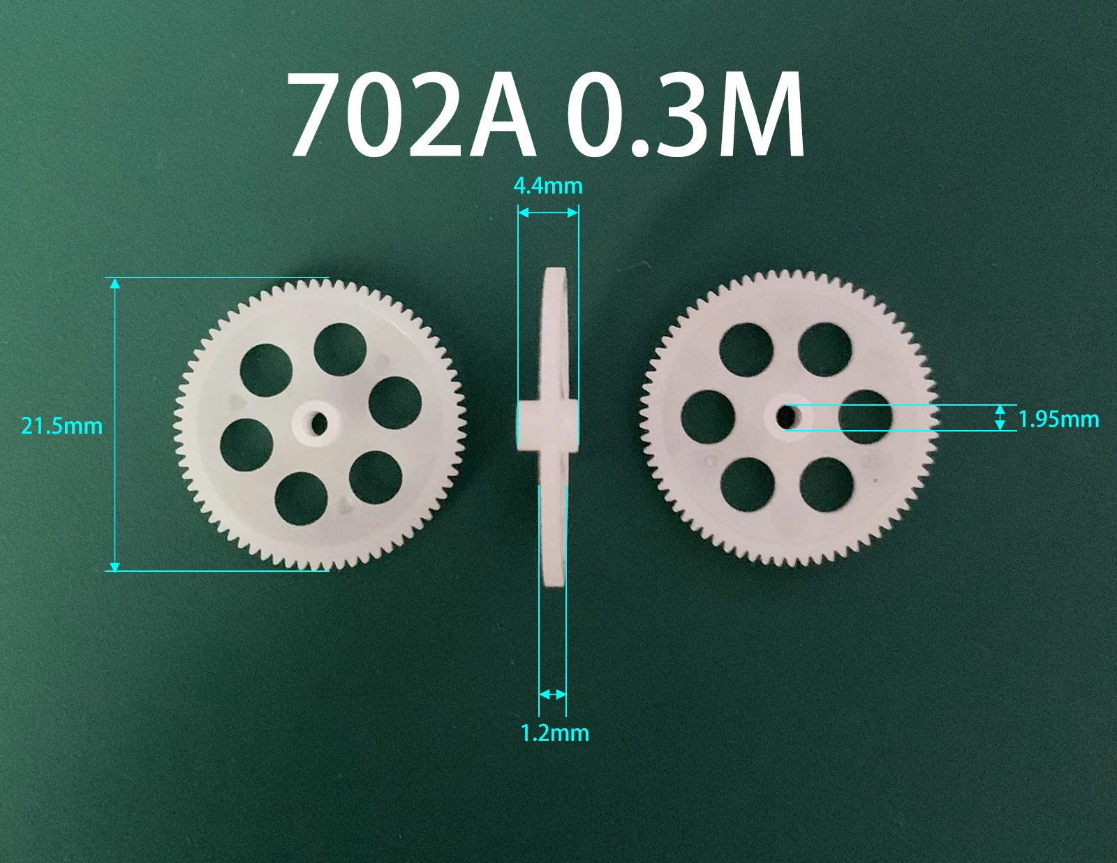 701A 702A 70.8A 71A Pinion Modulus 0.3M Plastic Gear Remote Control Helicopter Accessories Aircraft Model Reduction Copper Gear
