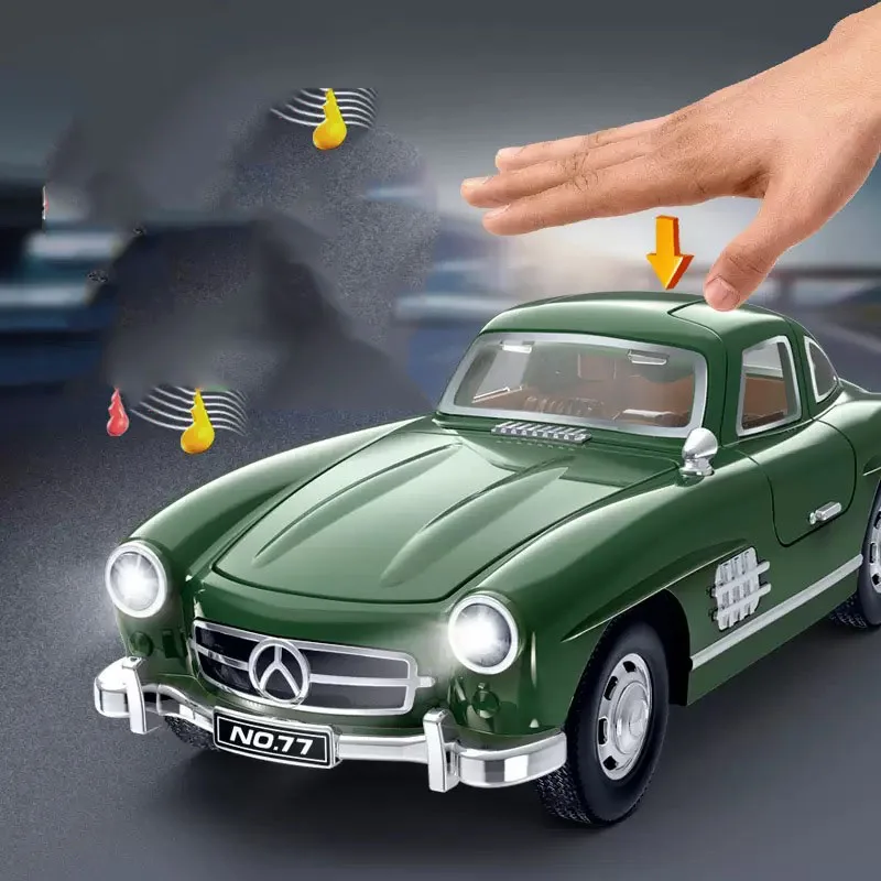 قطعة واحدة من لعبة سيارة الأطفال، موسيقى خفيفة، سيارة كلاسيكية، فتح باب يدوي، نموذج مصبوب لتزيين المنزل، مجموعة الحلي هدية