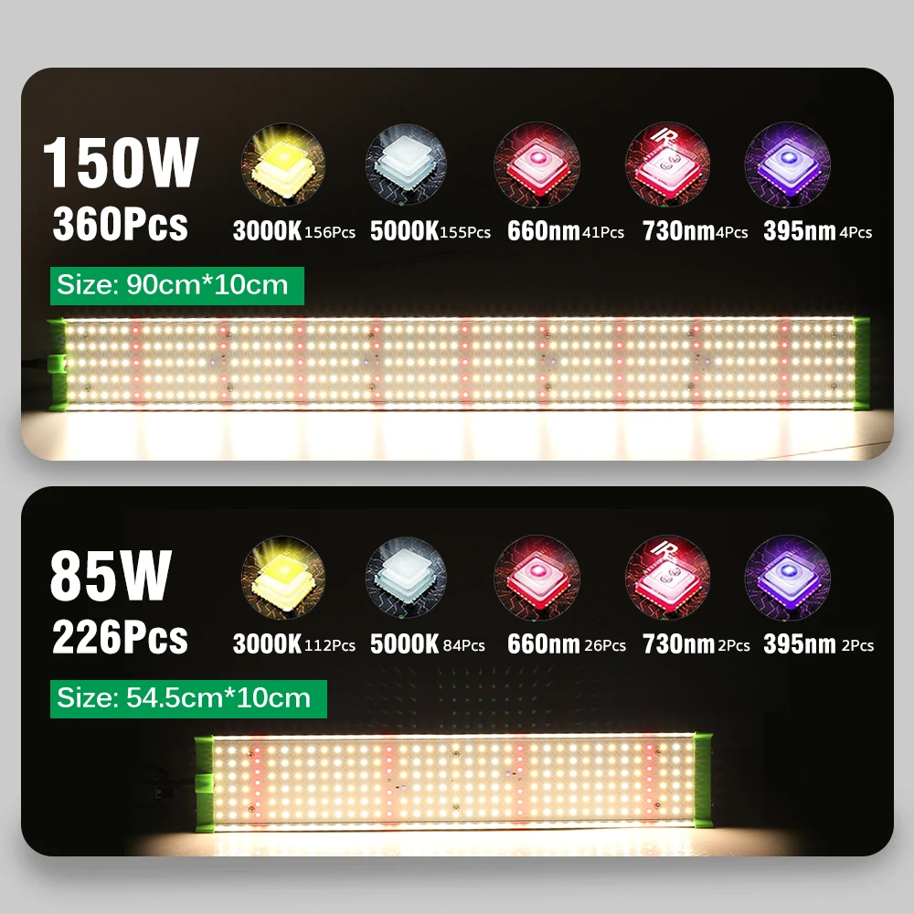 مصابيح زراعة النباتات الطيف الكامل LM281B LED تنمو ضوء كفاءة الزراعة المائية مصباح للداخلية الدفيئة زهرة الخضار الشتلات