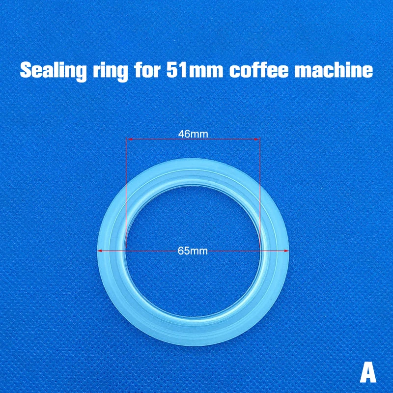 51/58mm White Replacement Coffee Machine Handle Sealing Ring Accessories Silicone Rubber Ring Sealing Gasket Rubber O Ring