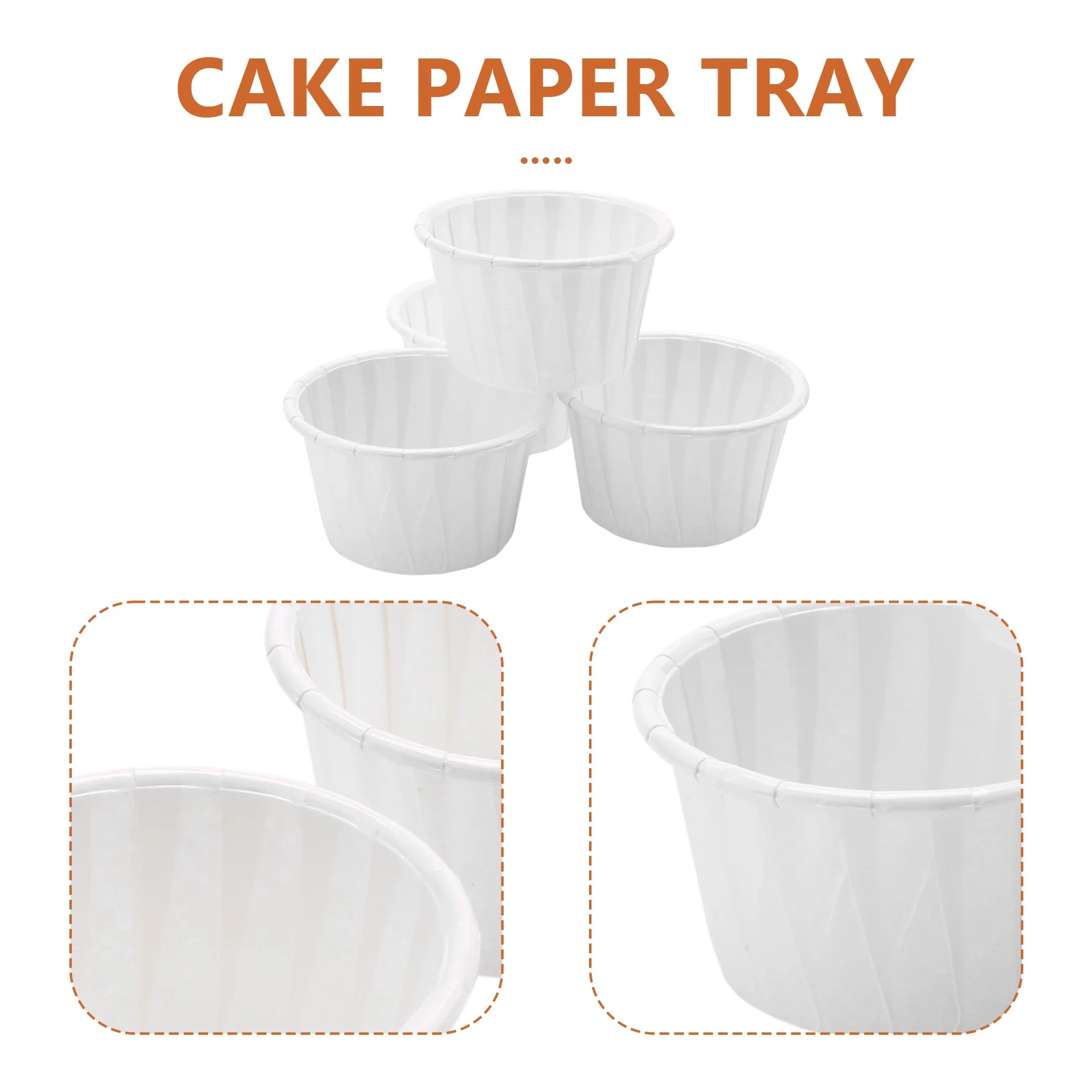 

100Pcs Paper Cup Nose Hair Face Hair Removal Wax Bean Container Cake Paper Tray Paper Bowl Melting Wax Ice Cream OrganizerJAS