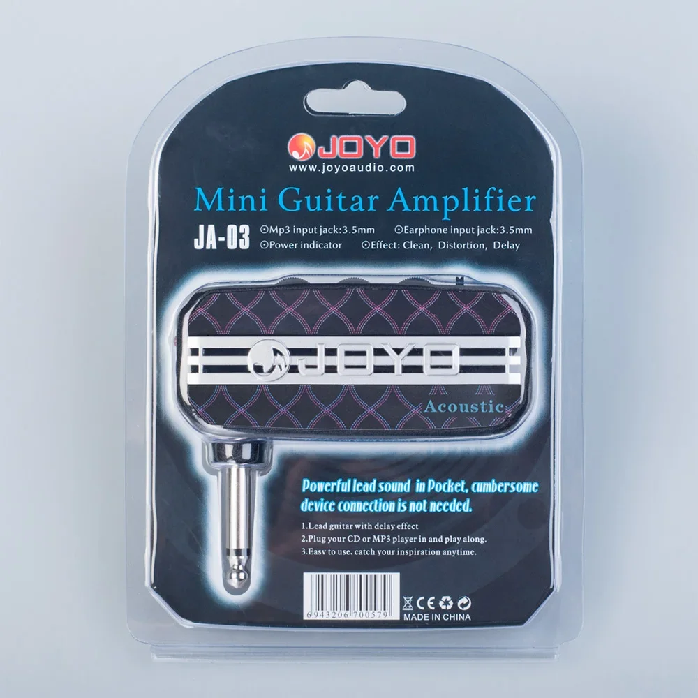 JOYO Bass Guitar Amplifier 6 Types A30 Sound MP3 Headphone Amp Pocket Size Electric Guitar Practice JA-03 Mini Amplifier view 6