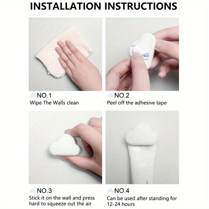 2 개 귀여운 구름 치약 홀더, 다기능 치약 주최자, 자체 접착 짜기 치약 홀더