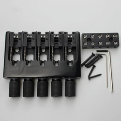 Slightly Adjustable String Spacing,Adjustable Bass Bridge with Black Base, 4 ~5 String Spacing,  CNC Processing