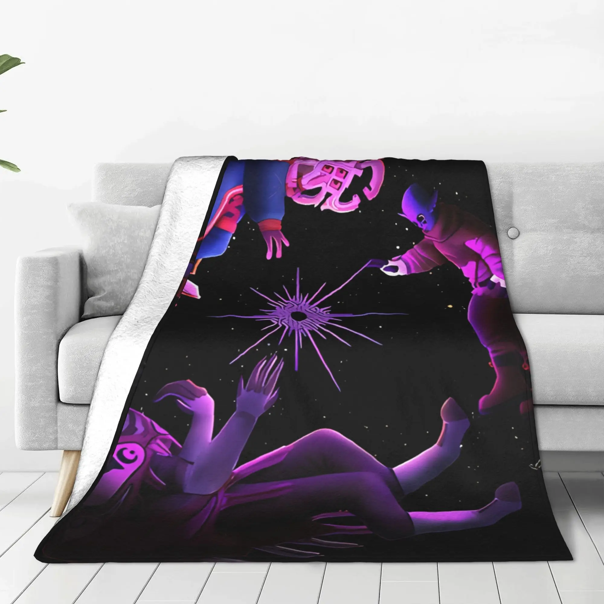1PC Home Cute Room Decor Cosmic Space Explorer  Blanket Throw Blanket Outer Wilds Novelty Warm Blanket All Season