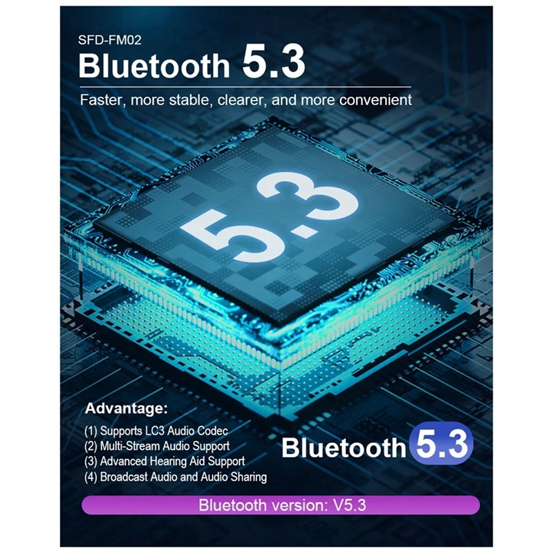 Carbluetooth 5.3 FM02 جهاز ريسيفر استقبال وإرسال حر اليدين الاتصال USB صغير إمدادات الطاقة سيارة عدة سيارة لاسلكية الصوت راديو السيارة دائم