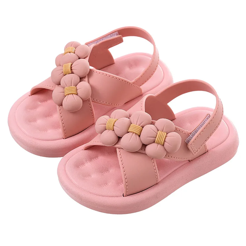 Fashion Summer Children Sandal Shoe sneaker Sandals flowers Soft Bottom Kids Girls Beach Shoes Child Shoes Sport Sandals