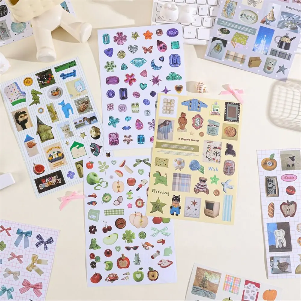 

New 50 Sheets Sticker Book Colorful Store Series DIY Diary Sticker Gift a5 Scrapbook Sticker Journal Decoration