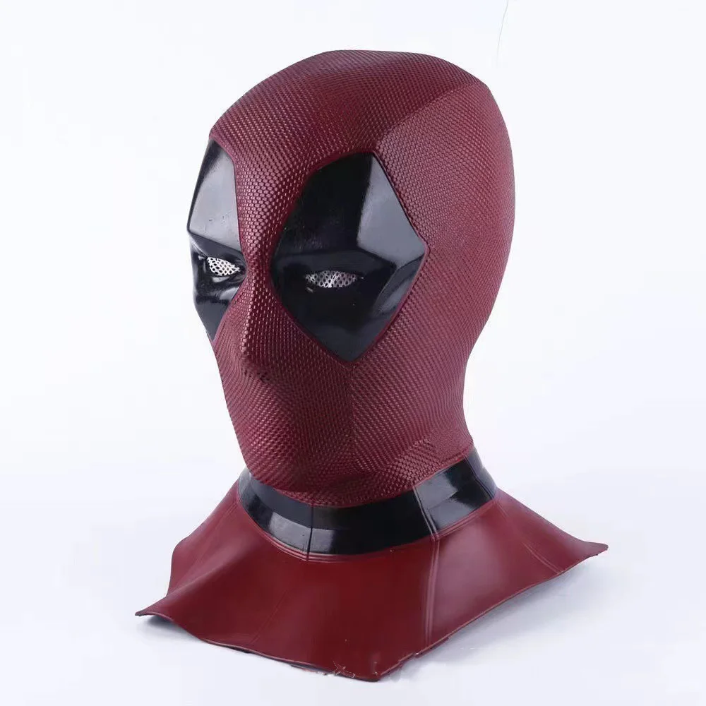 Długi styl Superbohater Deadpool Cosplay Maska Miękka Lateksowa Pełna Głowa Wade Winston Wilson Kostium Party Maska Dorośli Film Cosplay Maska