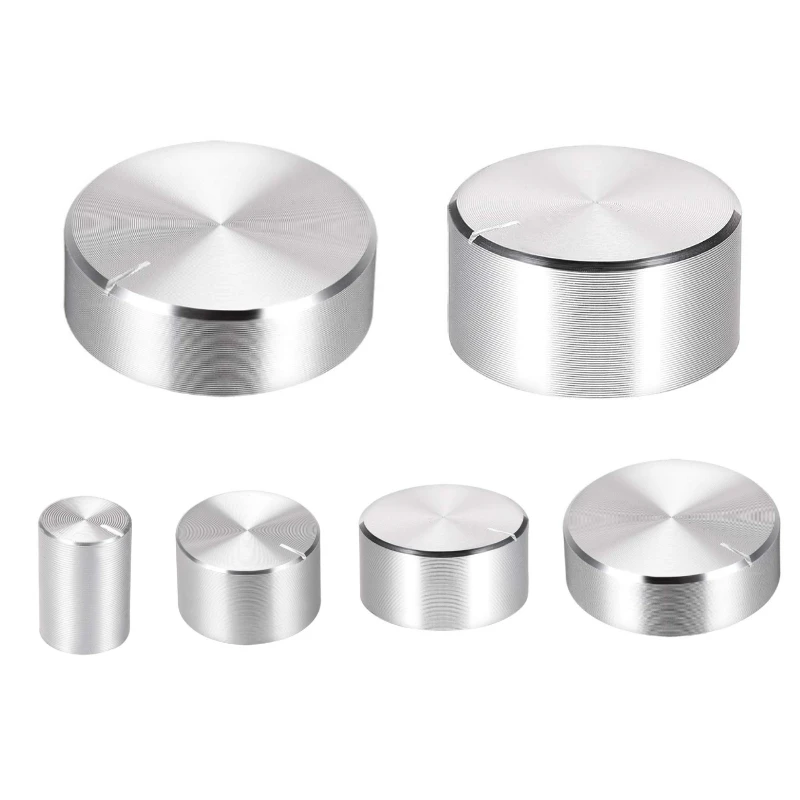 Aluminum Alloy Potentiometer Knob Cap Encoder Volume Control Audio Knob for 6mm Shaft Hole Knob ( D-axis.)