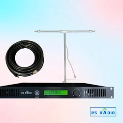 200W Fm transmitter 87.5 -108MHz transmisor fm with dipole antenna and cable 200watts for radio station