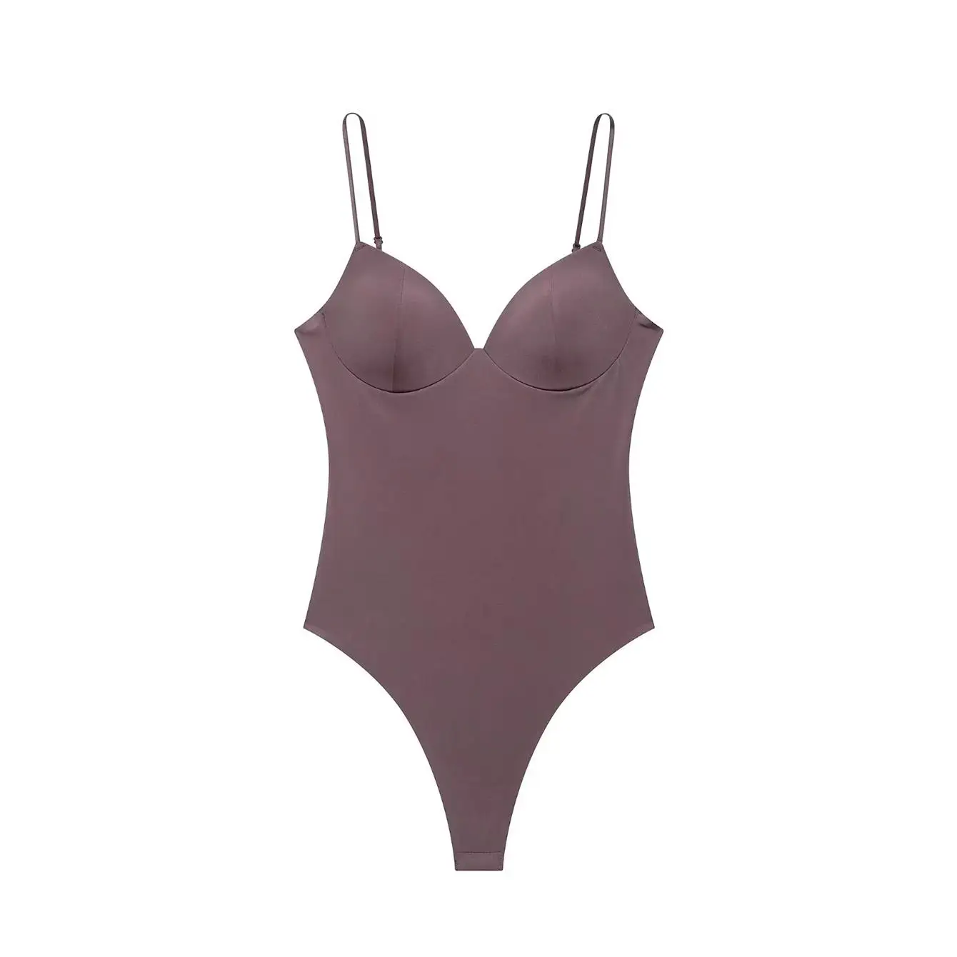 TFMLN Sommer Damen Bodysuit mit Herzausschnitt, ärmellos, einfarbig, Trägerlos, Thong, Body Shaper, Alltagskleidung, 2026 Neu – Detail 13