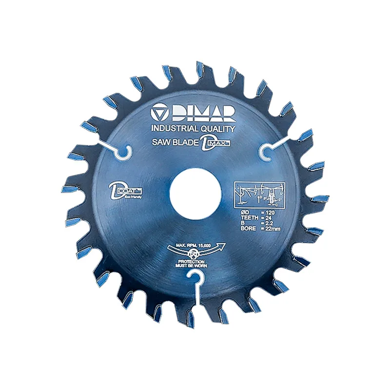 

Scoring Saw Blade DIMAR TCT Woodworking Circular Cutting Disc for Panel Saw Sliding Table Saw Wood Cutting Blade 120mm