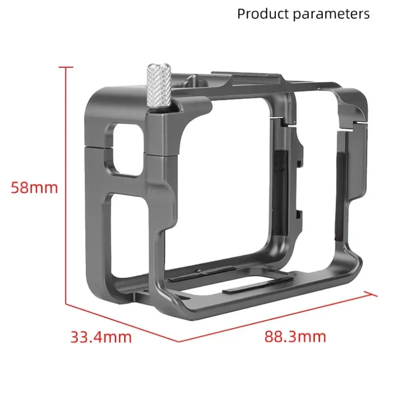 

For Insta360 Ace/ Ace Pro Aluminum Alloy Metal Expansion Frame Rabbit Cage Extended Border Anti-fall Camera Accessories