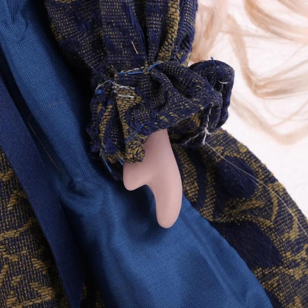 

12-дюймовая викторианская фарфоровая кукла: элегантная коллекционная кукла из керамики для декора дома