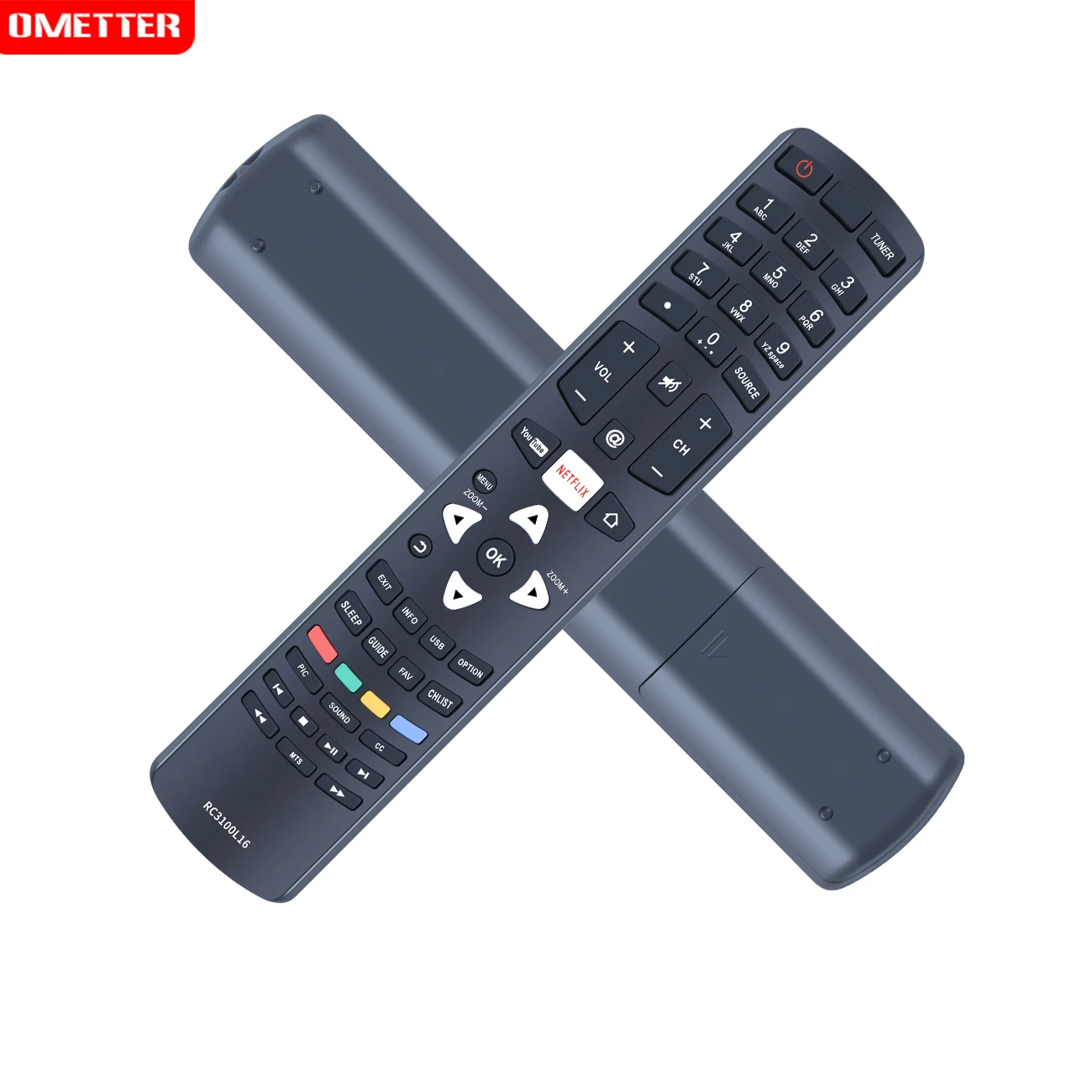 RC3100L16 Remote Control Replacement RC3100L16 TV Replaced Remote Control for TCL LCD LED TV Remote Controller