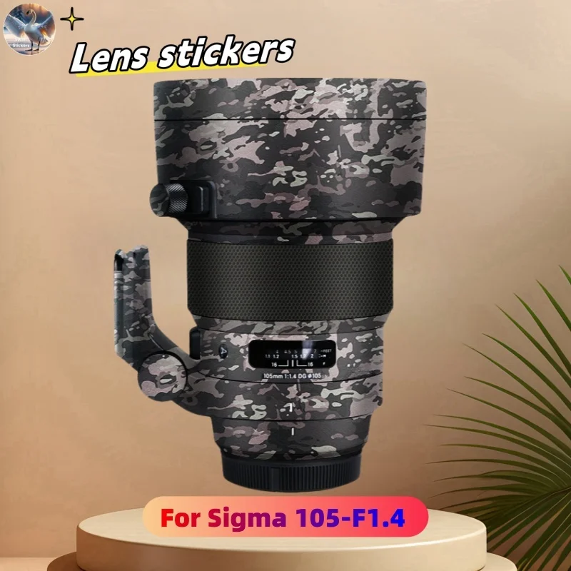 

for Sigma105-F1.4 Camera Lens stickers, precision cut wear-resistant protective film, DIY skin