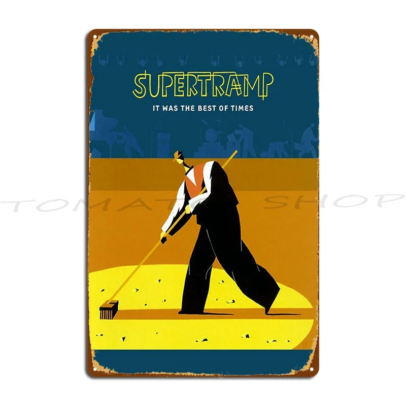 Music Supertramp Breakfast In America Metal Signs Wall Decor Cinema Wall Cave Create personalized  Tin Sign Poster