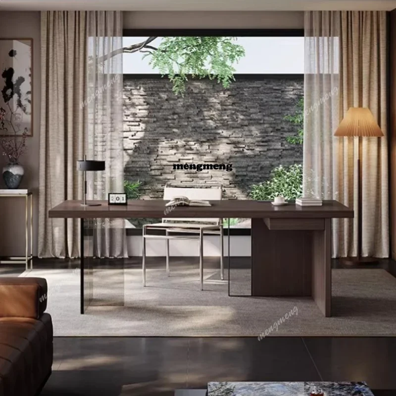 Best seller Italian high-end acrylic suspended desk home living room sofa back long table modern light luxury desk