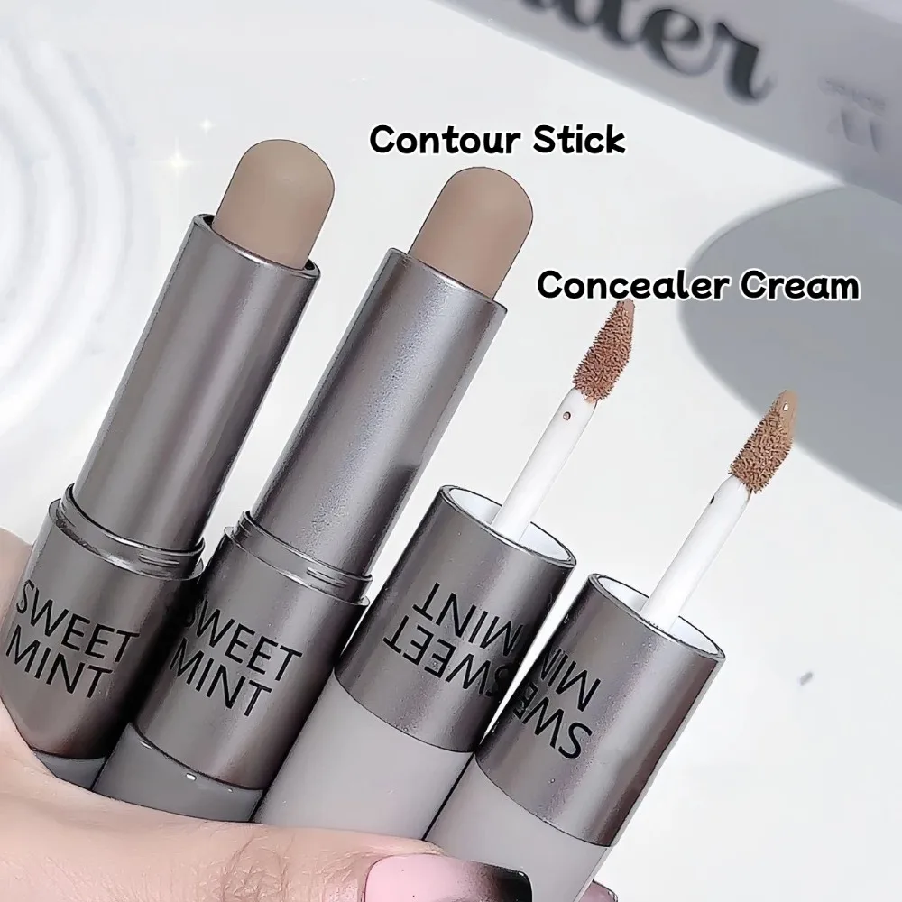 Hidratante fosco corretivo contorno vara suave duradouro 3d nariz sombra à prova dwaterproof água rosto destaque iluminar contorno maquiagem