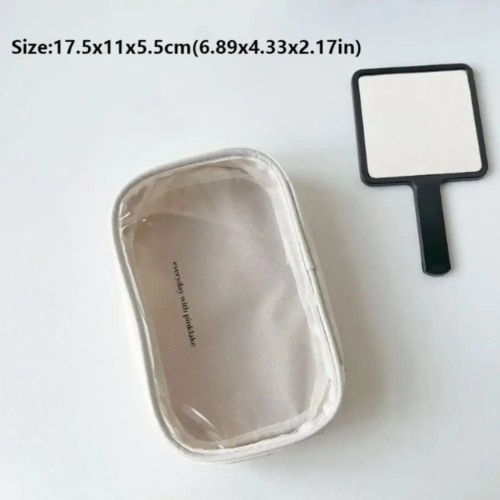 حقيبة أقلام PVC عالية الجودة شفافة مقاومة للماء مقلمة ذات سعة كبيرة حقيبة أدوات مكتبية للمكتب المدرسي