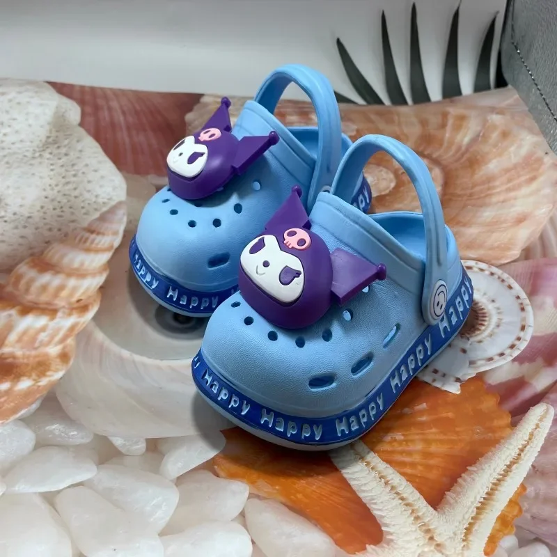 

Children's Slippers Cute Cartoon Girls Boys with Soft Soles Baby Bags Perforated Shoes Home and Baby Sandals