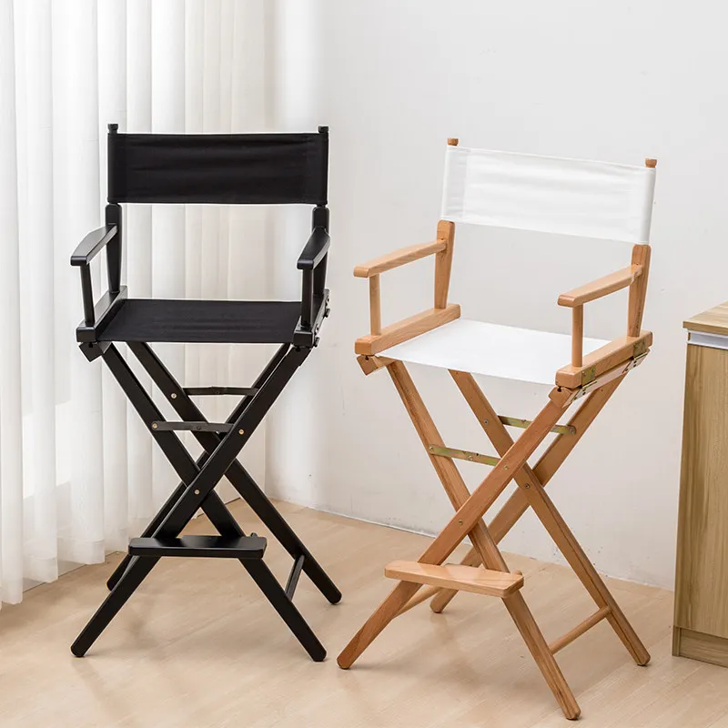 Portable Outdoor Canvas Chair Makeup Chair Prop Display Folding Chair Leisure Backrest High