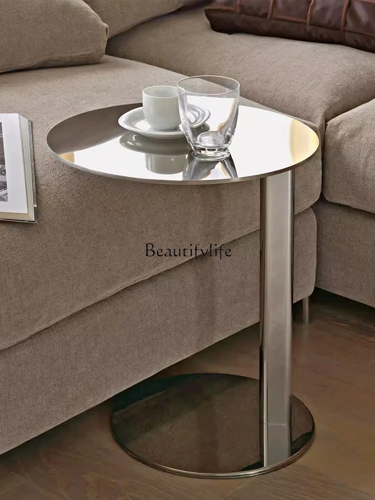 Nordic Iron Art Sofa C Shape Side Table Movable Household Living Room Simple Bedside Side Table