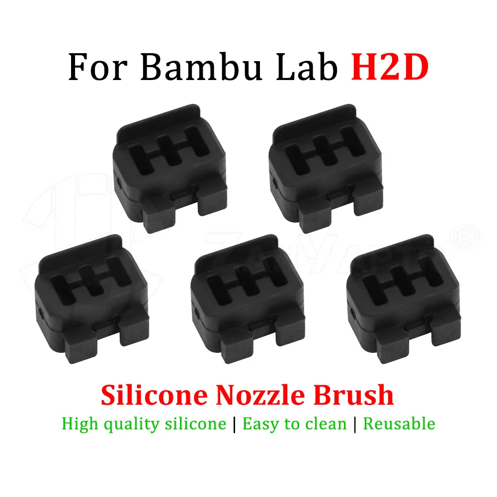 

1-10 шт. Bambu Lab H2D Hotend стеклоочиститель силиконовая щетка для чистки насадок очиститель печатающая головка насадки стеклоочистителя чистые инструменты