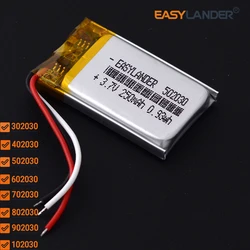 3Lines 402030 3.7V 200mAh Lithium Li-ion Polymer Battery 302030 502030 602030 702030 802030 902030 102030