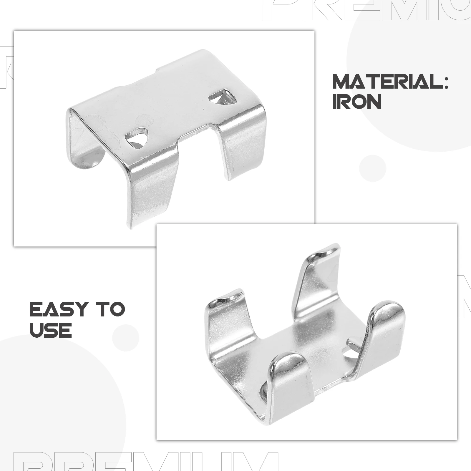 3 قطعة الثقيلة الحديد مزدوجة حبل المشابك 14-16 مللي متر تسلق الإبحار الكلب المقاود سلك حبل كليب الحديد المشابك مقاطع معدنية