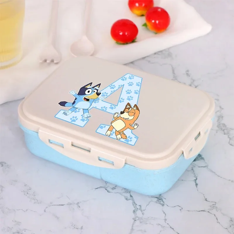 Blueys Bingo Bento Lunch Box Boys Girls Letter A-Z Food Storage Containers Kids School Picnic Lunchbox Office Dinner Case Gift