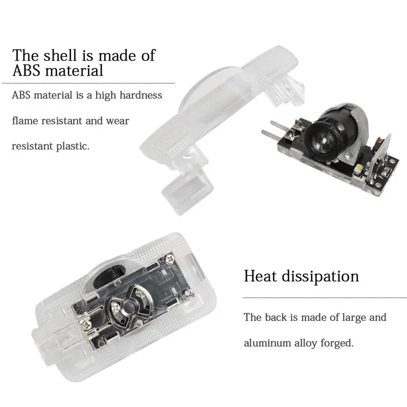 2Pcs LED Courtesy Shadow Lamp for Lexus RX 300 330 350 400 450 2007-2017 Car Door Welcome Logo Light Laser Projector Accessories