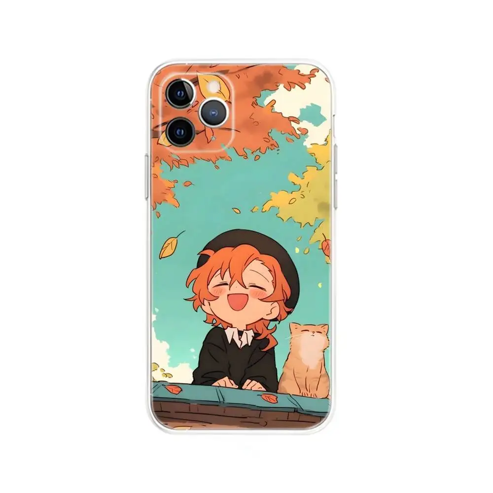 حافظة هاتف B-Bungo Stray Dogs لهاتف iPhone 17,16,15,14,13,12, Mini,11,Pro,Max,Plus,Air,X,XR,XS,8,SE,2020, غطاء شفاف #3