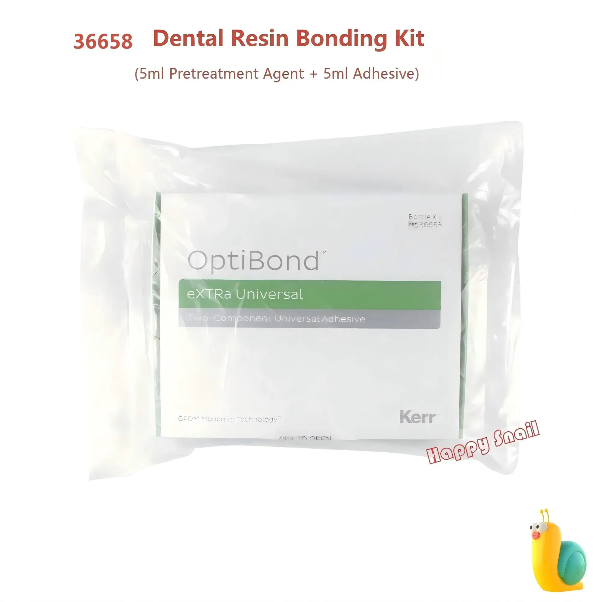 Dental Materials Bond Universal Kerr OptiBond eXTRa Dental Resin Bonding Kit (5ml Pretreatment Agent + 5ml Adhesive)