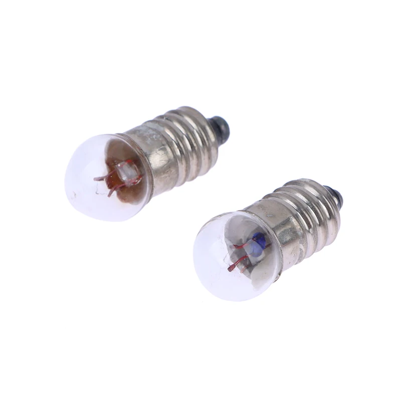 10PCS Home Miniature Round 1.5V 2.5V 3.8V Small Light Cannon For Student Experiment Small Light Bulbs Flashlight Bulb Beads